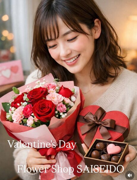 バレンタインは「チョコ＋お花」で想いをもっと特別に💝