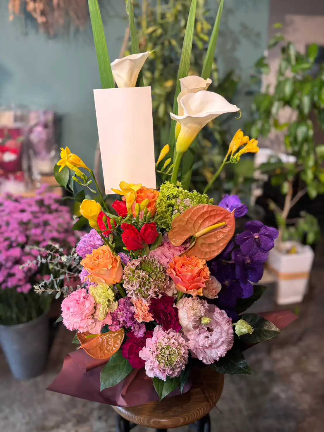 【お祝い花】4月6日にお届けしました🌸